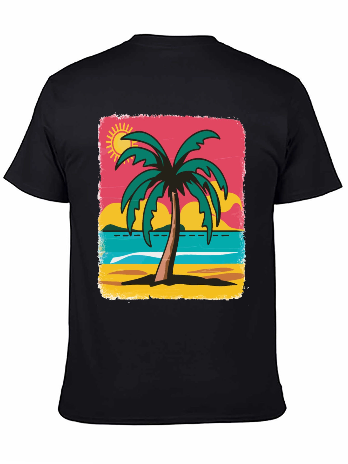 Tropical Palm Tree Graphic T-Shirt