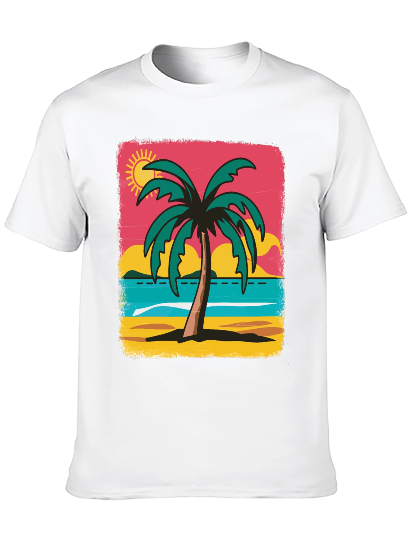 Tropical Palm Tree Graphic T-Shirt