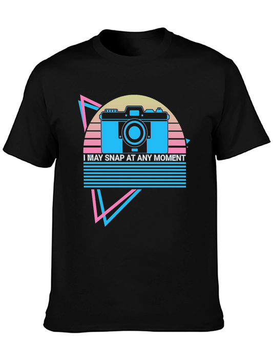 Retro Camera T-Shirt - I May Snap At Any Moment