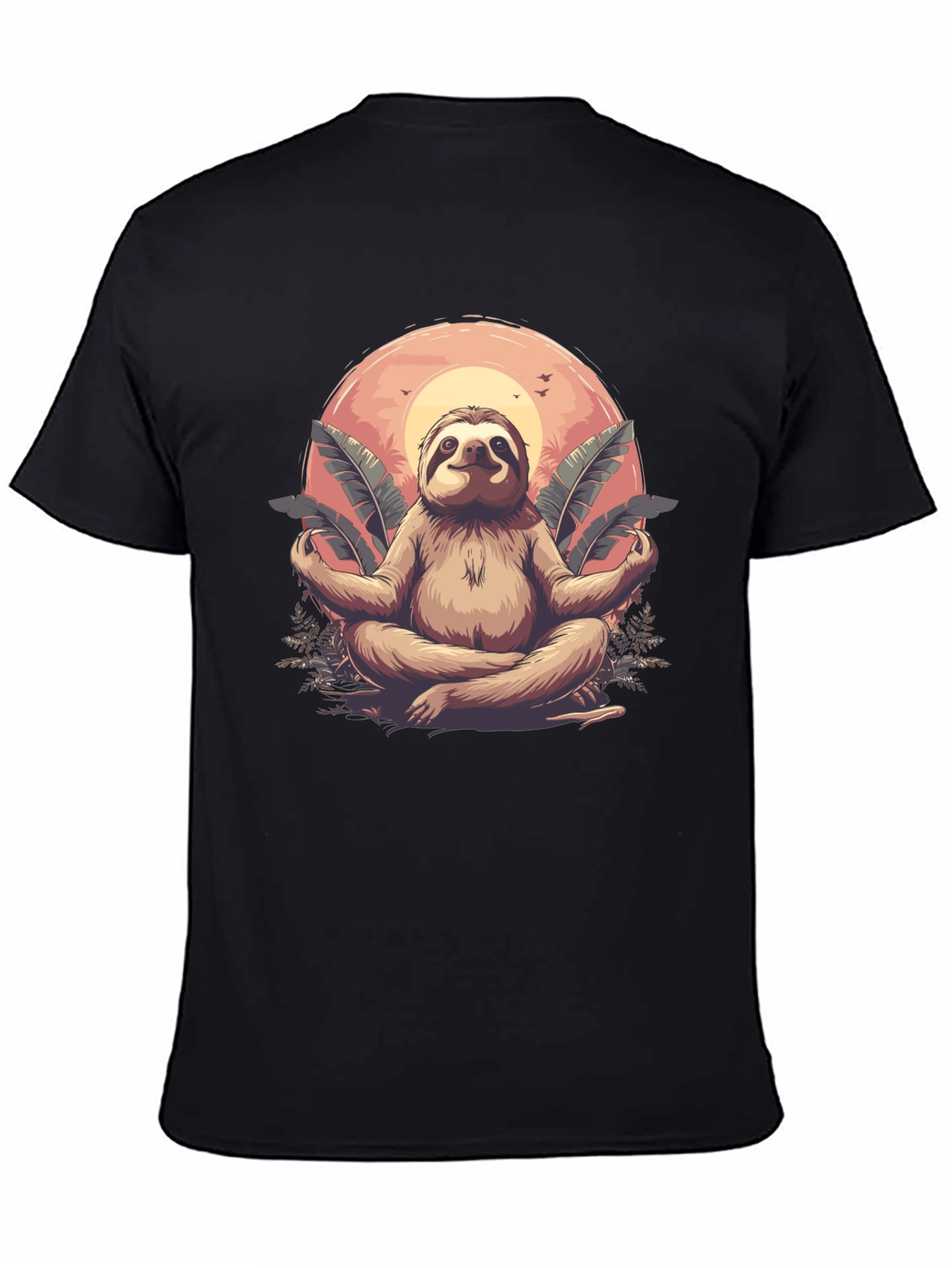 Zen Sloth Graphic T-Shirt - Relaxed Fit