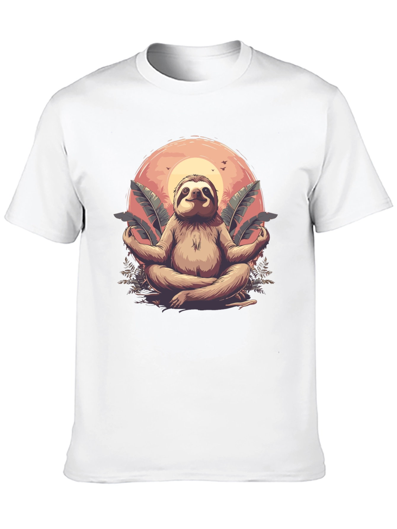 Zen Sloth Graphic T-Shirt - Relaxed Fit