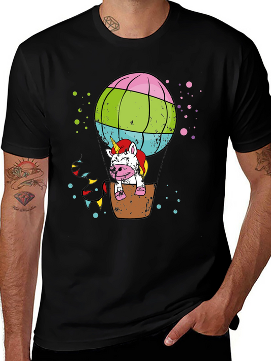 Unicorn Hot Air Balloon Graphic Tee