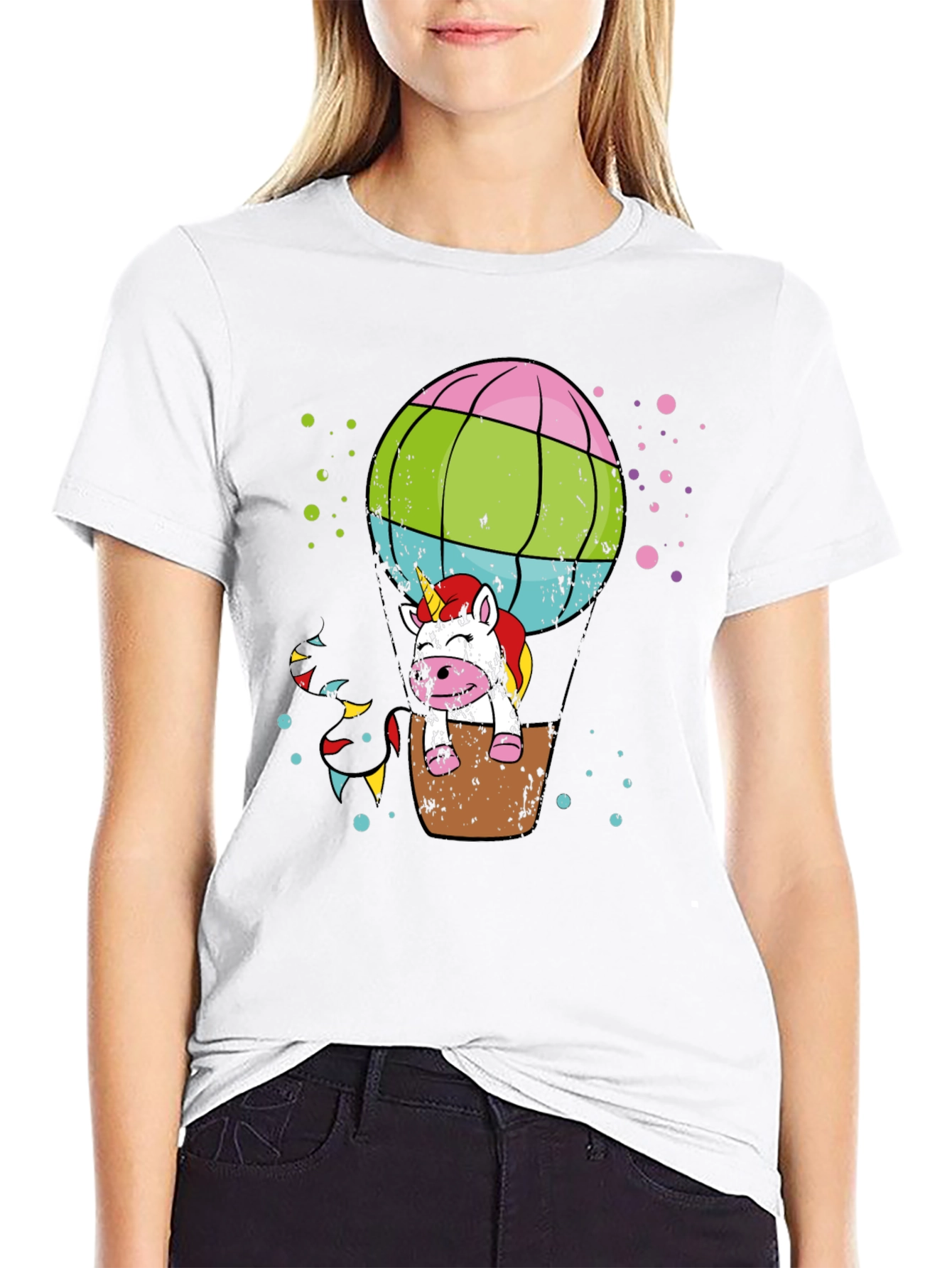 Unicorn Hot Air Balloon Graphic Tee
