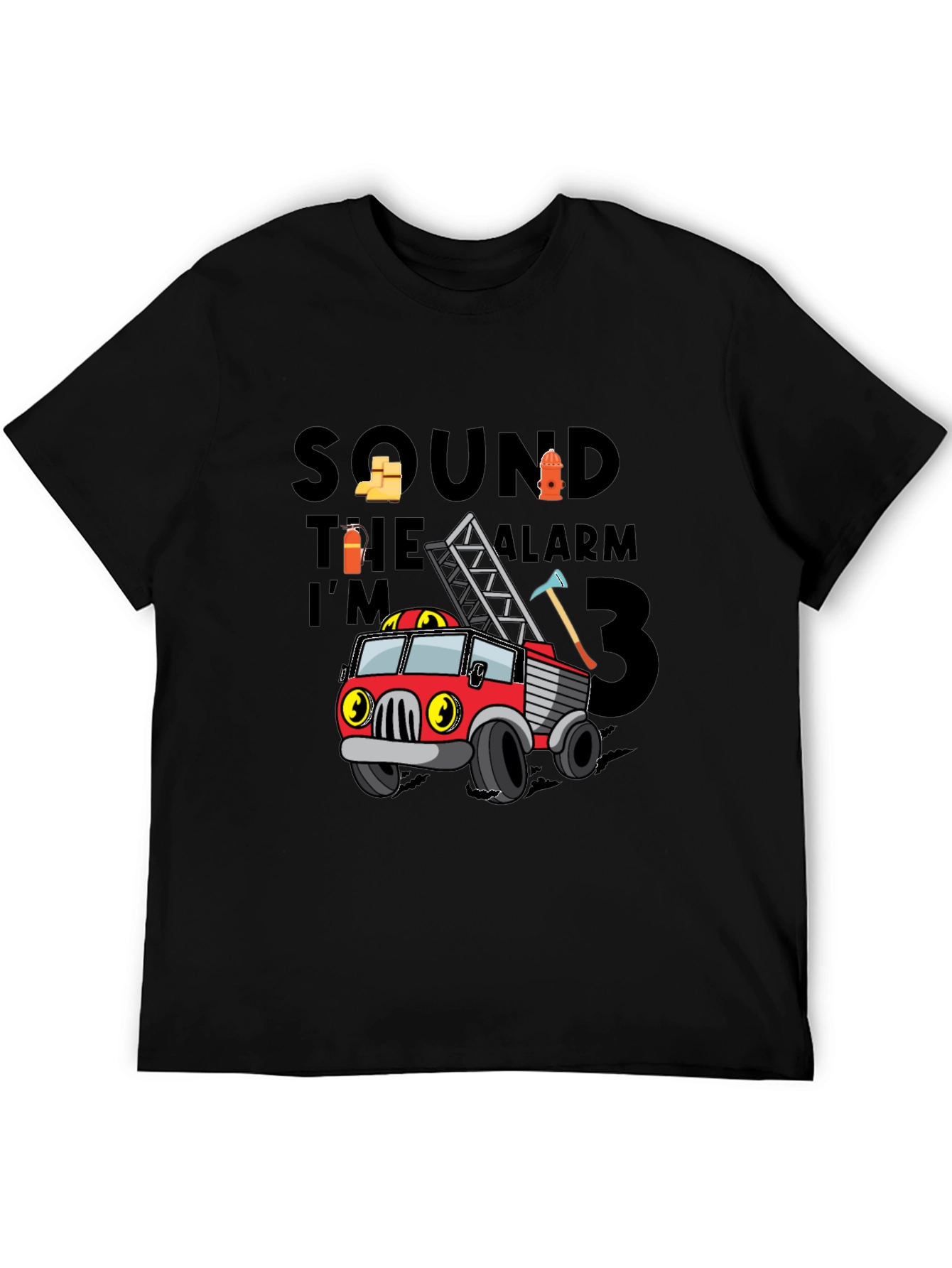 Firetruck Birthday Boy T-Shirt