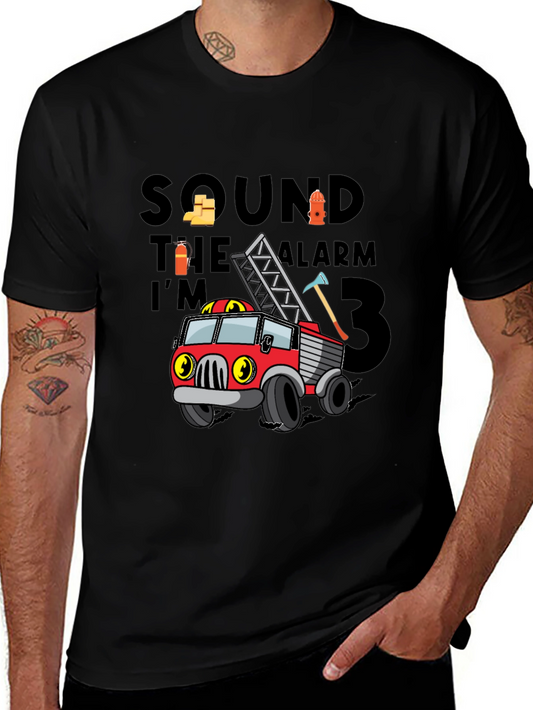 Firetruck Birthday Boy T-Shirt