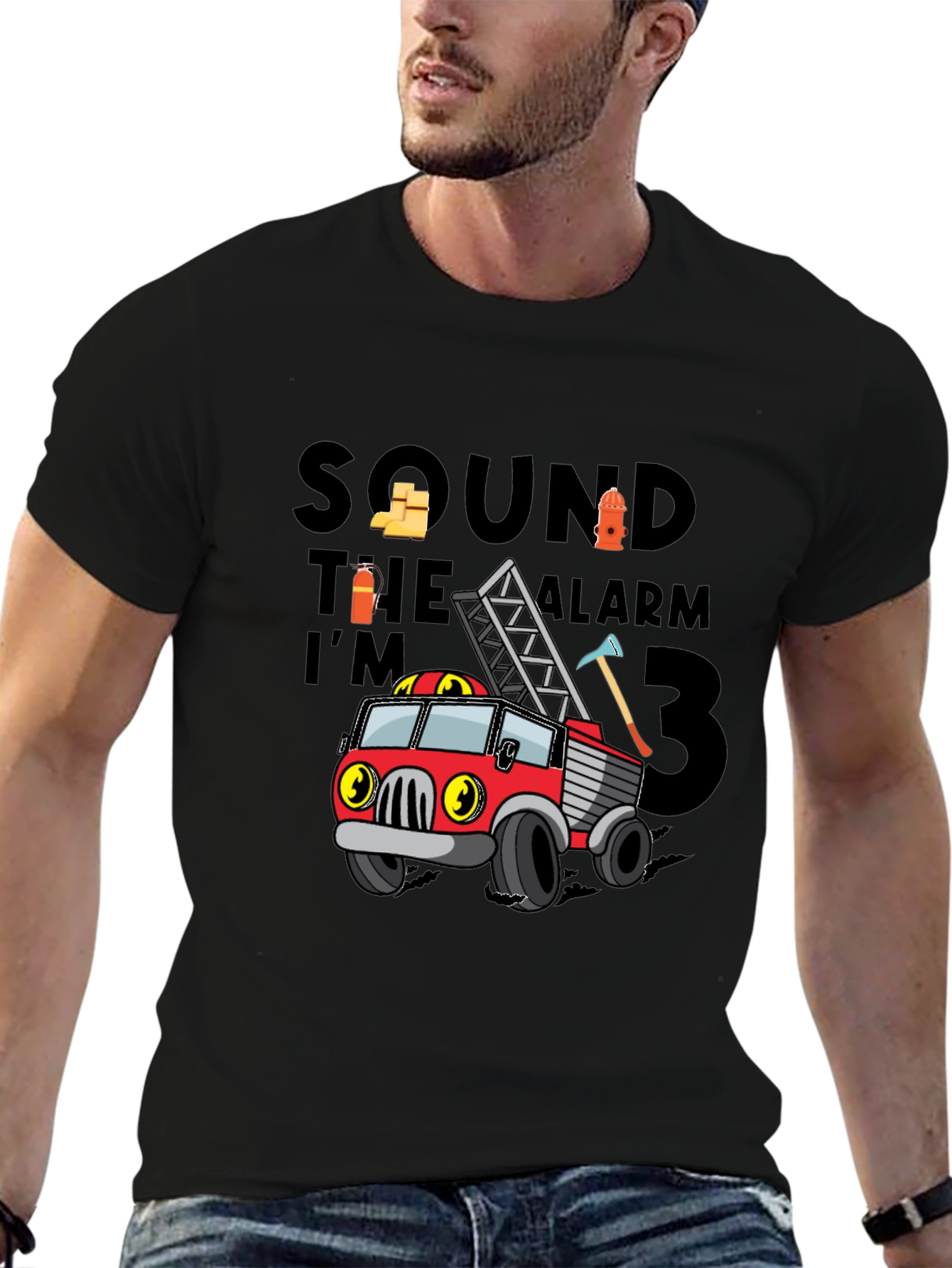 Firetruck Birthday Boy T-Shirt