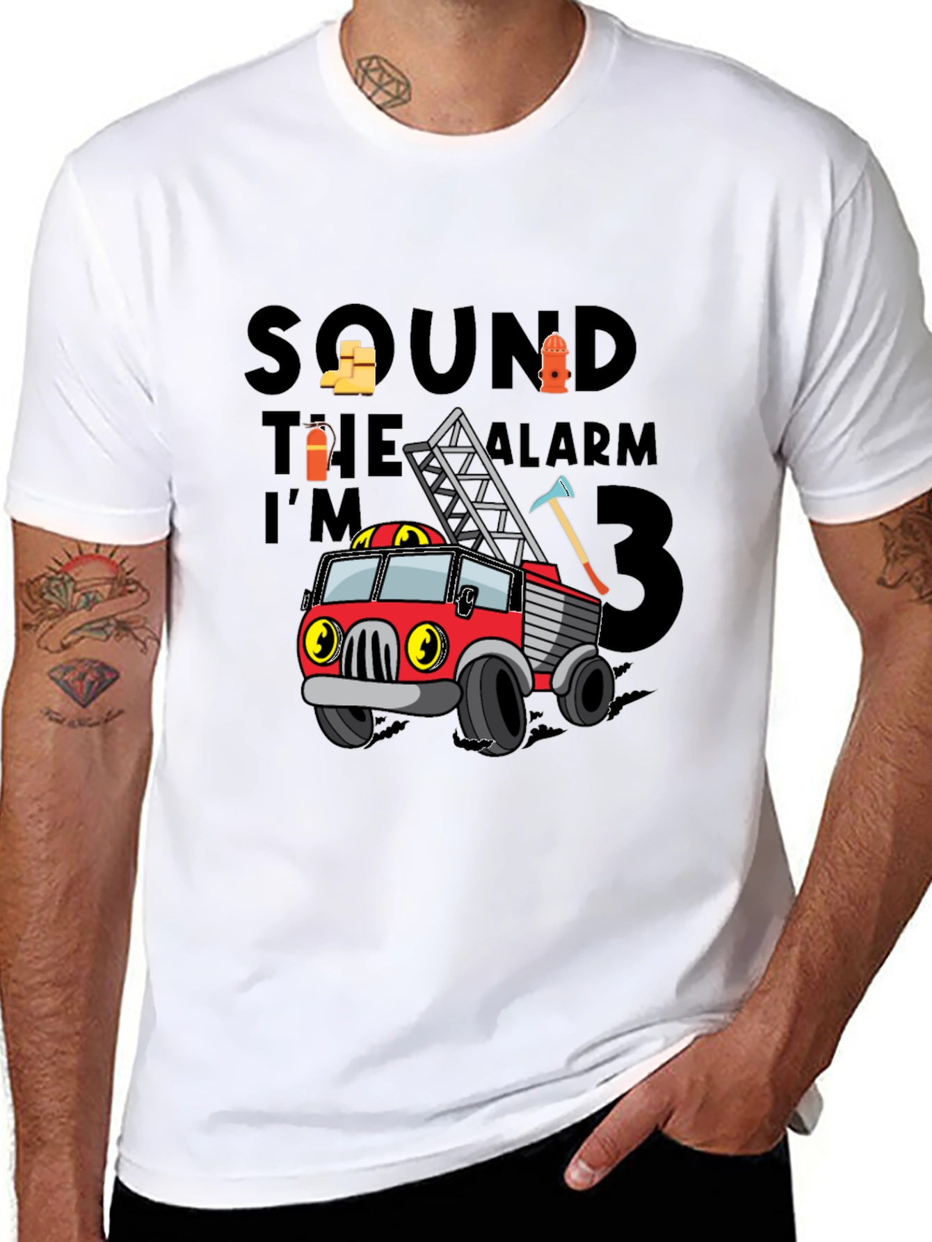 Firetruck Birthday Boy T-Shirt