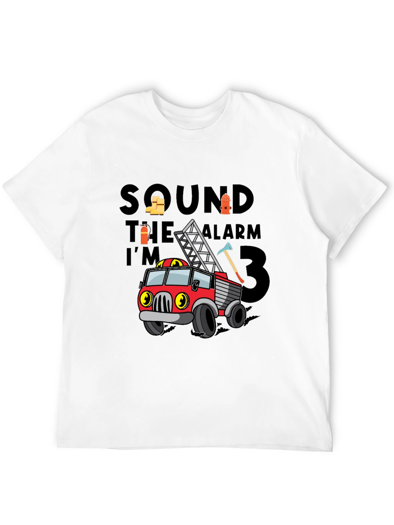 Firetruck Birthday Boy T-Shirt