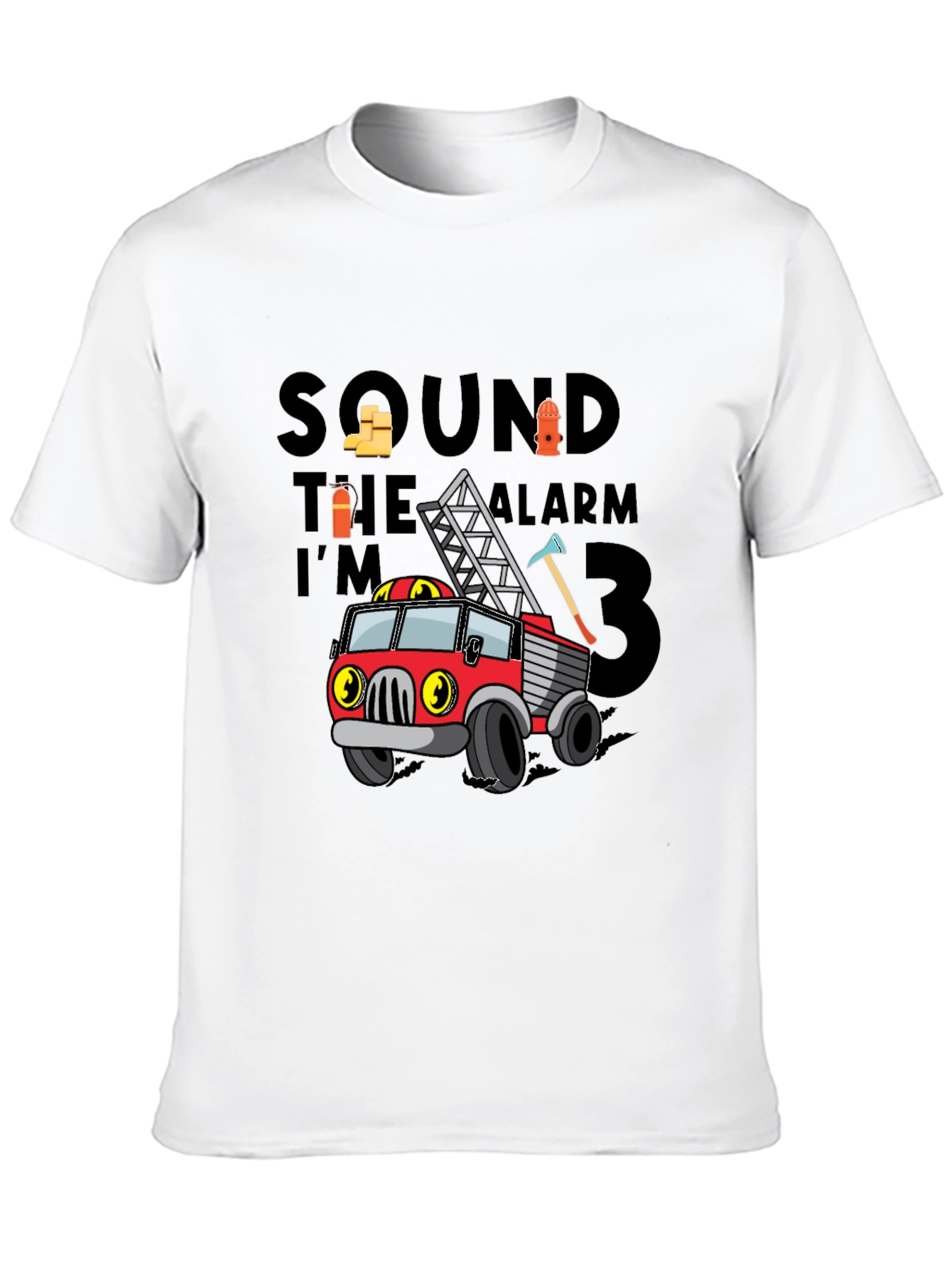 Firetruck Birthday Boy T-Shirt