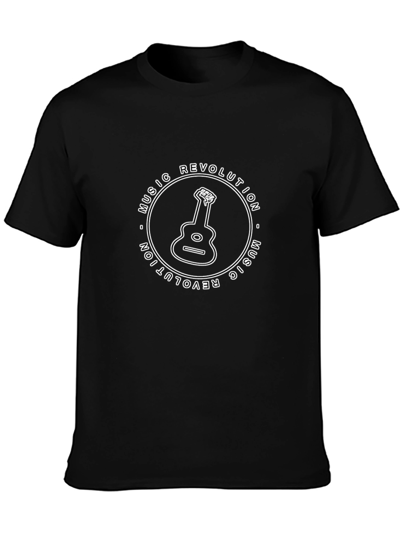 Music Revolution Graphic T-Shirt - Black