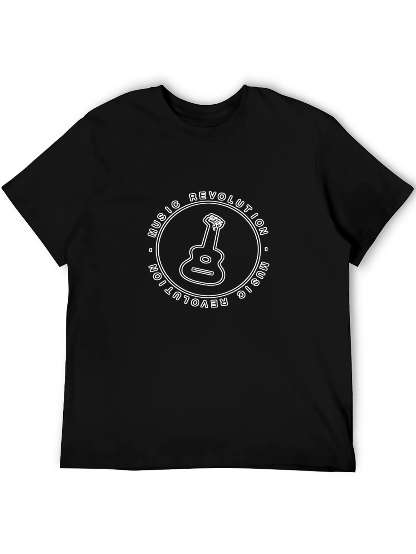 Music Revolution Graphic T-Shirt - Black