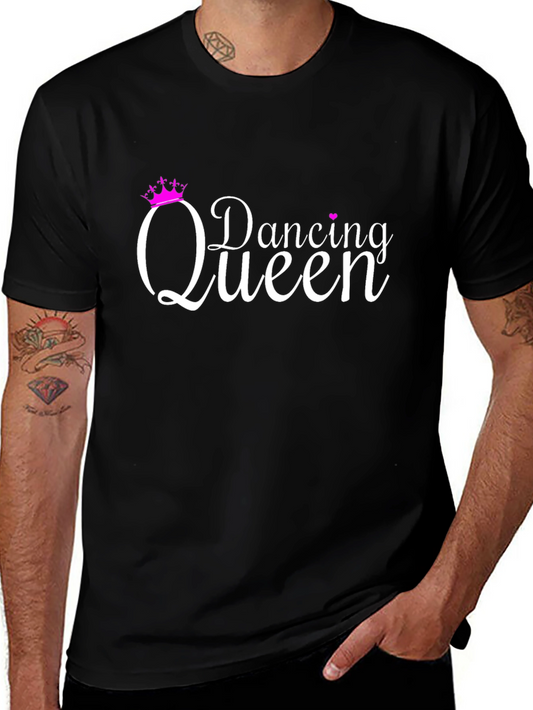 Dancing Queen T-Shirt - Black Cotton Tee