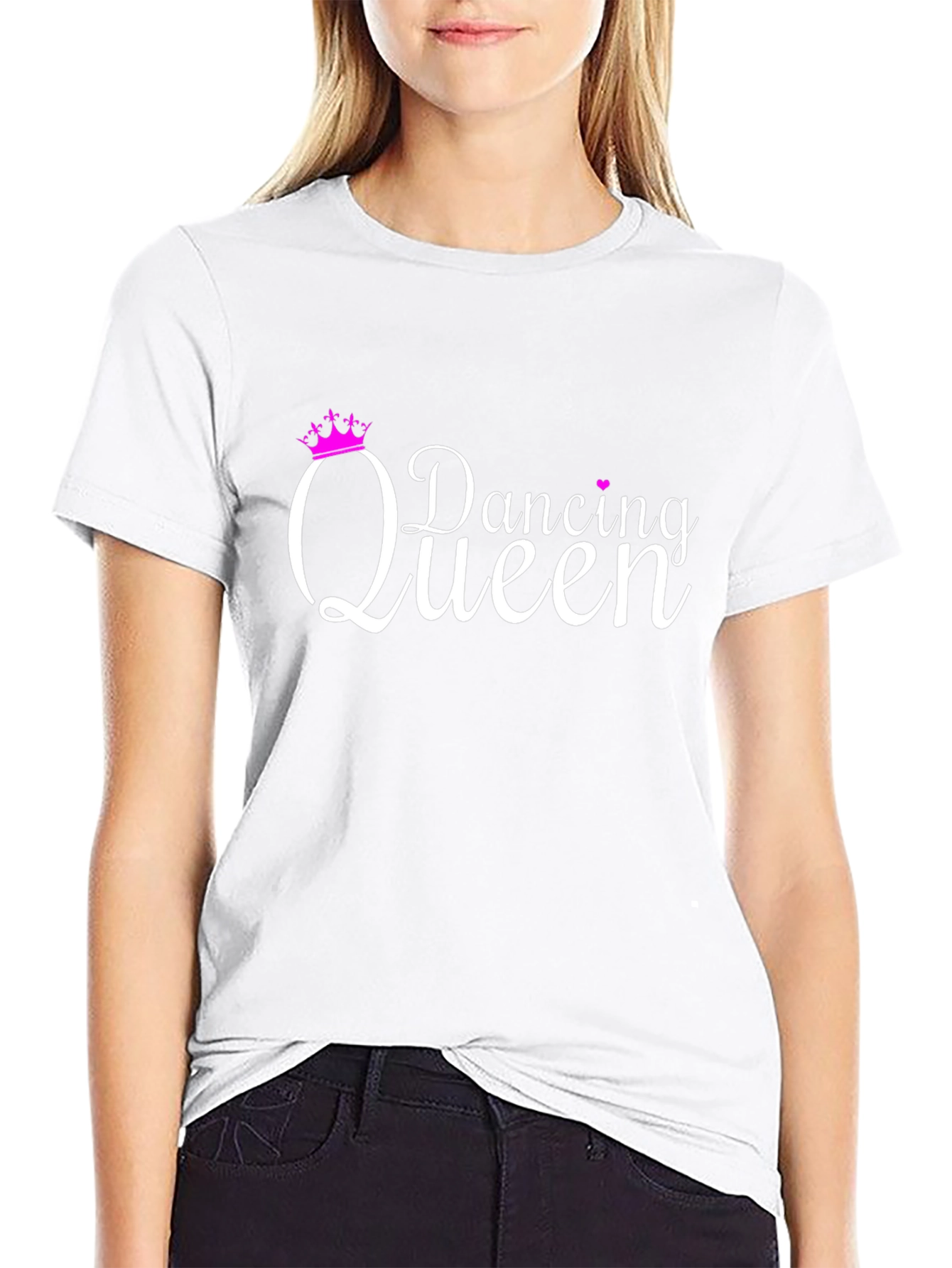Dancing Queen T-Shirt - Black Cotton Tee