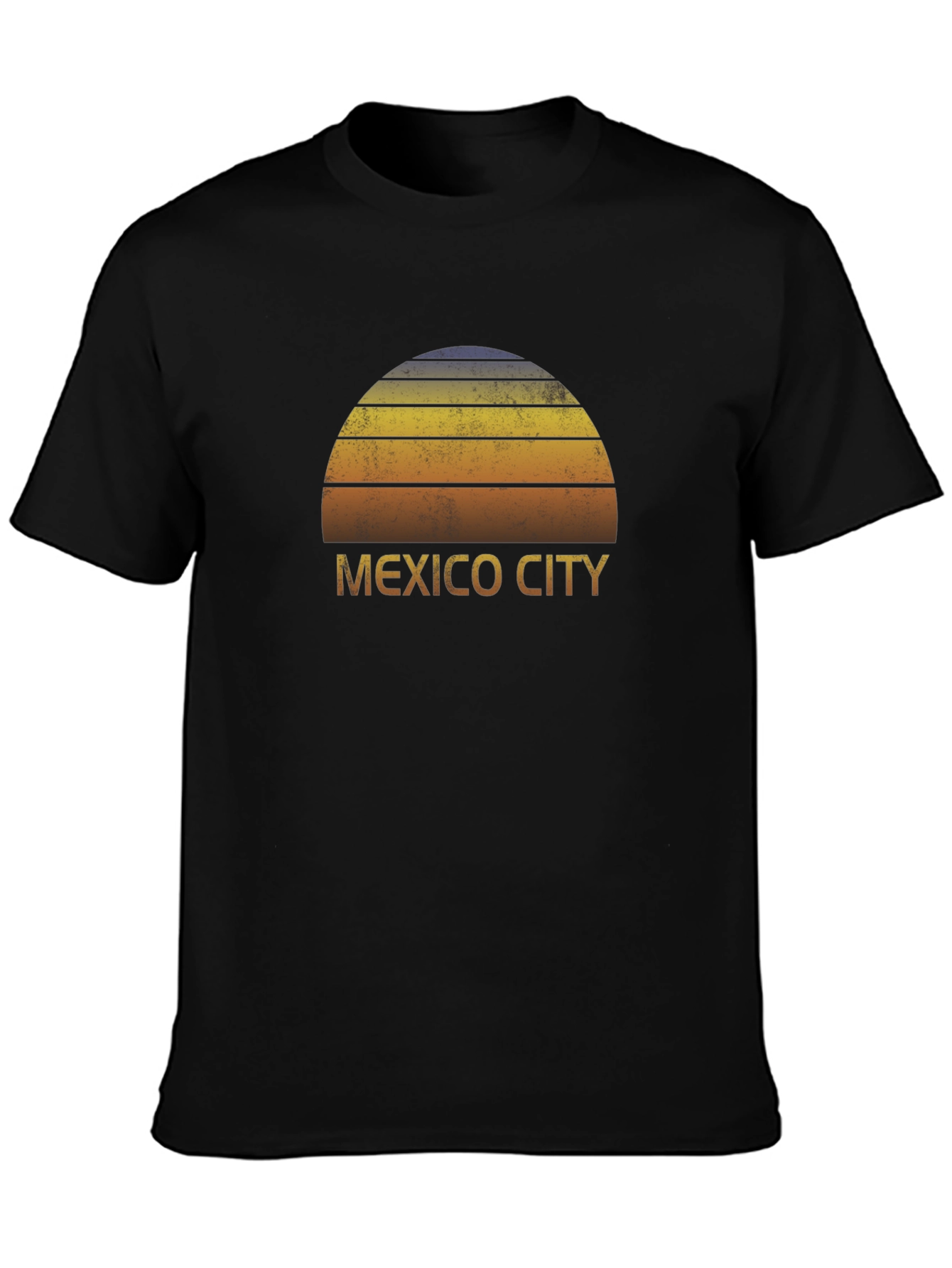 Mexico City Sunset Graphic Tee - Retro Style