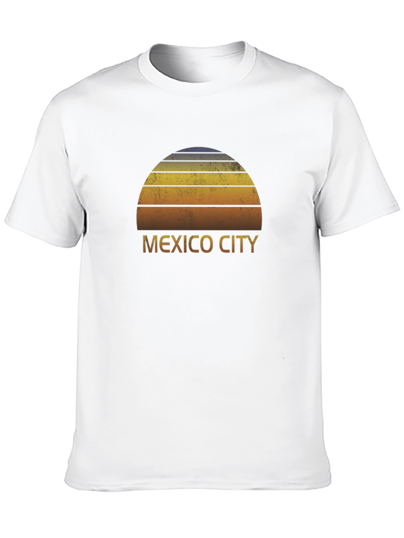 Mexico City Sunset Graphic Tee - Retro Style