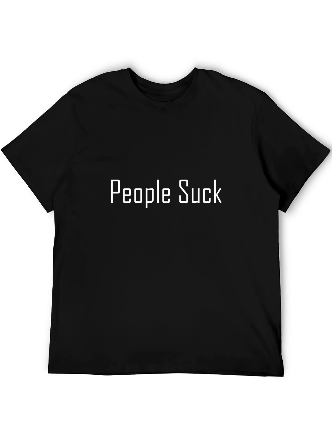 People Suck T-Shirt - Black Crew Neck Tee