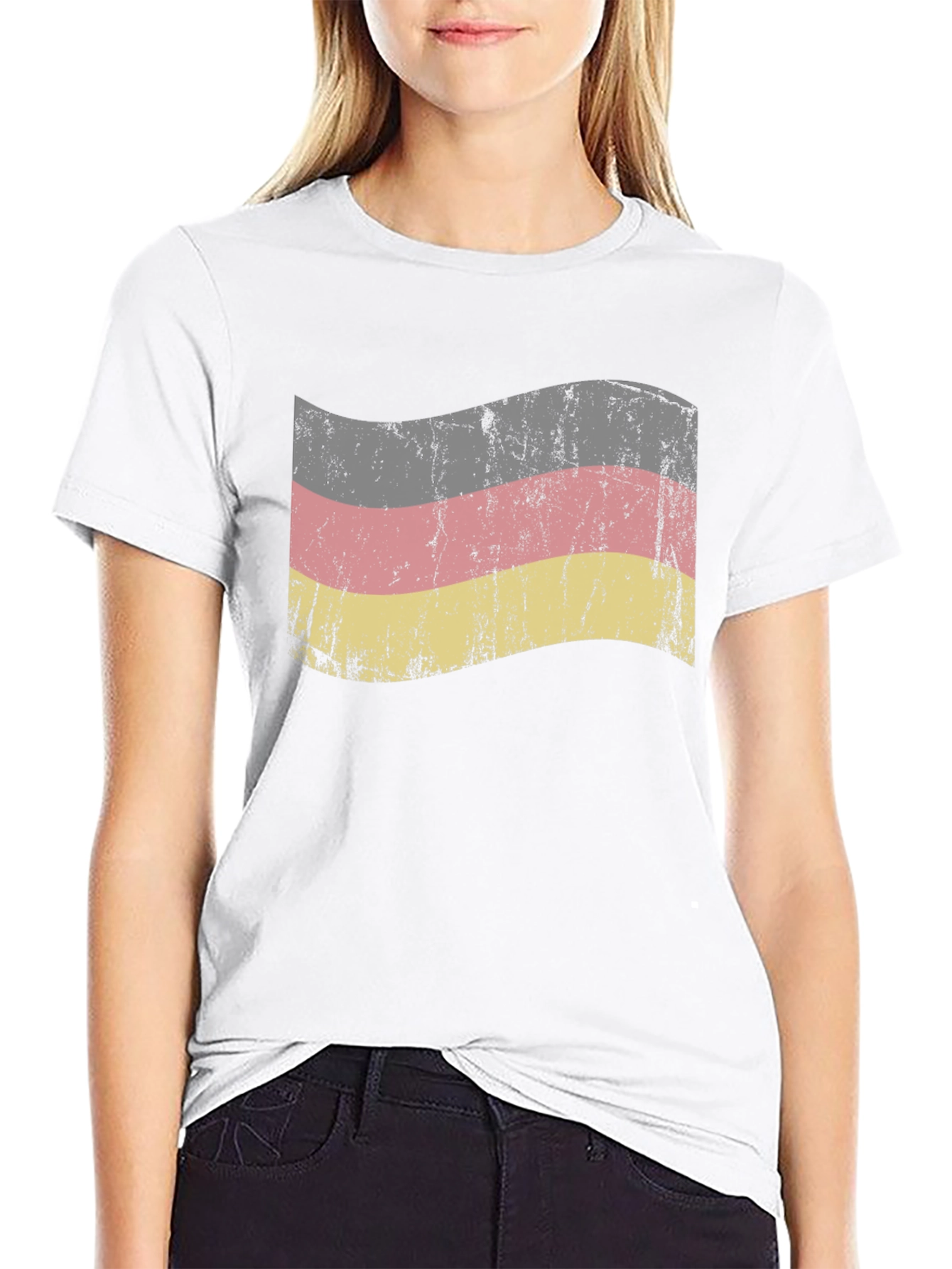 Germany Flag Graphic T-Shirt - Distressed Design