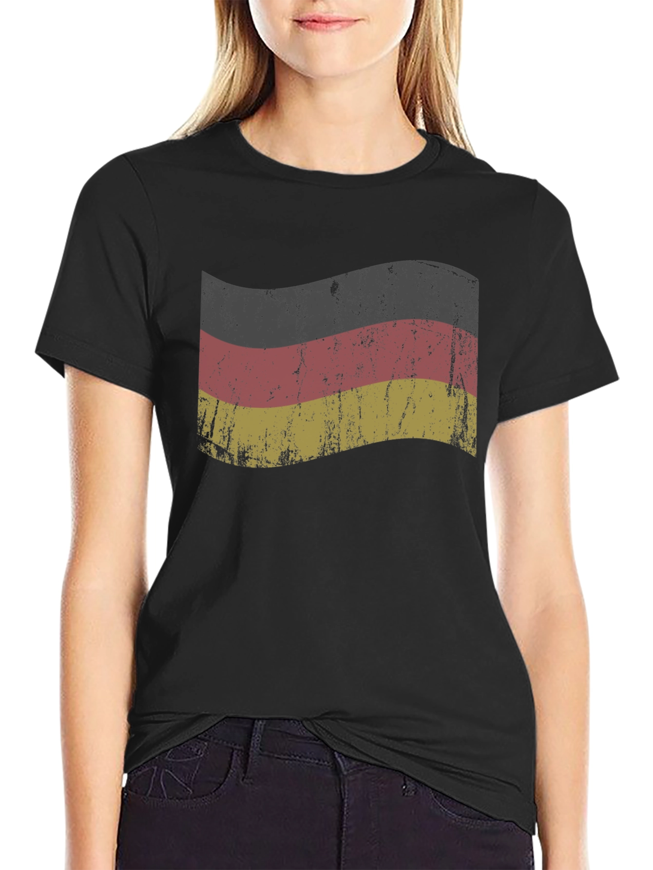 Germany Flag Graphic T-Shirt - Distressed Design
