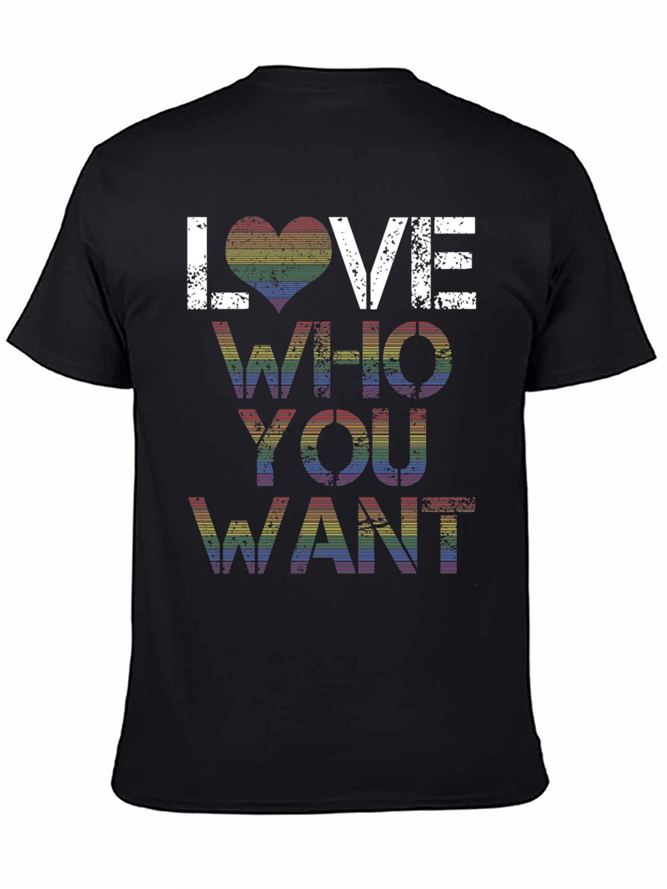 Love Who You Want Rainbow Pride T-Shirt