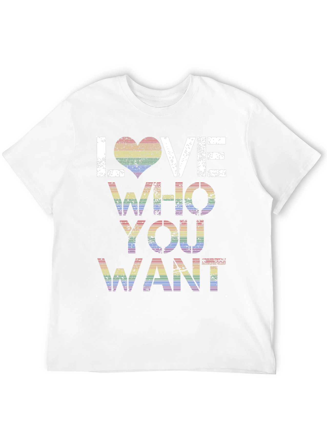 Love Who You Want Rainbow Pride T-Shirt