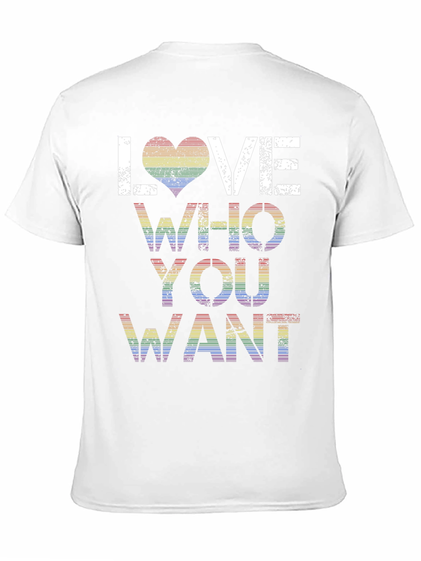 Love Who You Want Rainbow Pride T-Shirt