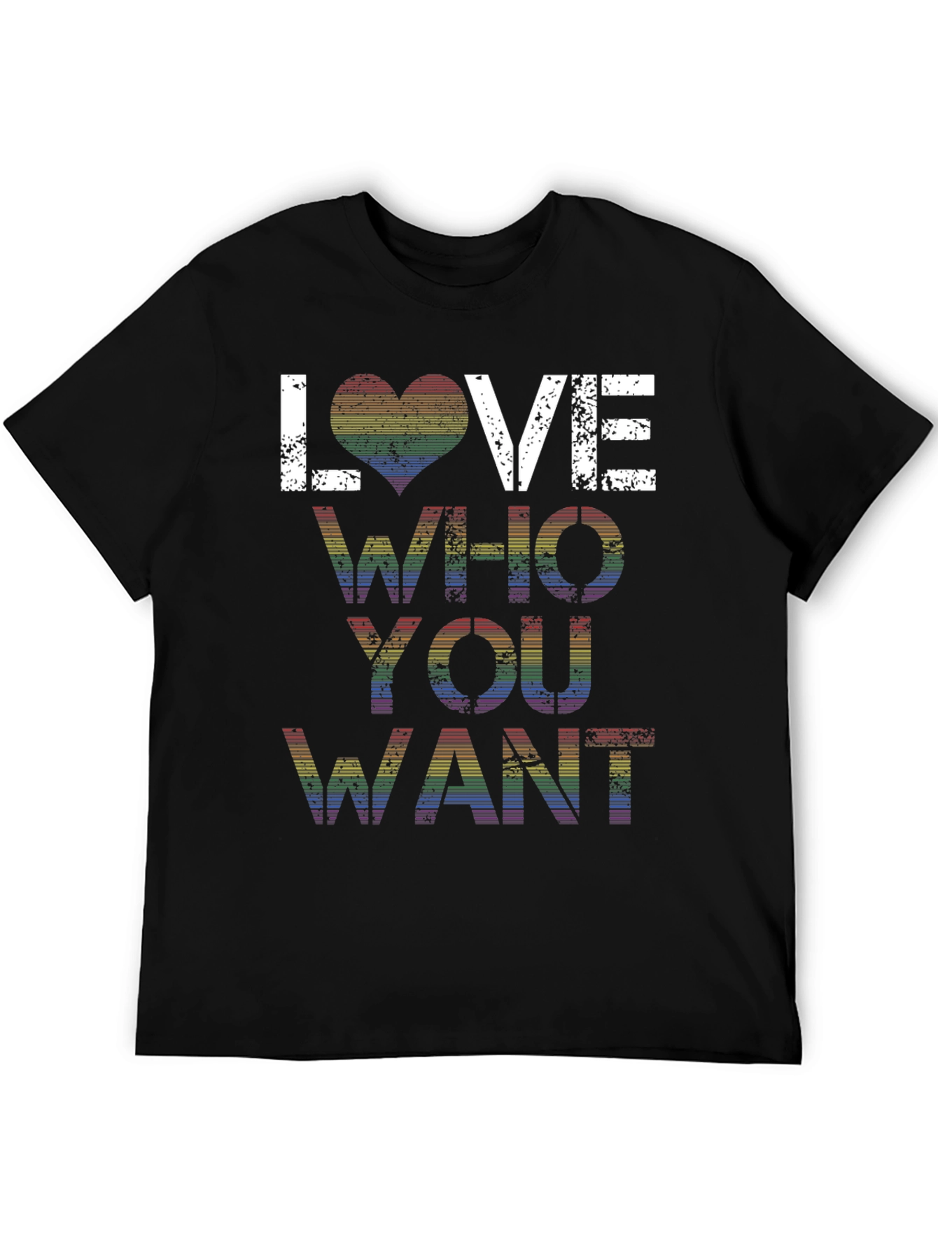 Love Who You Want Rainbow Pride T-Shirt