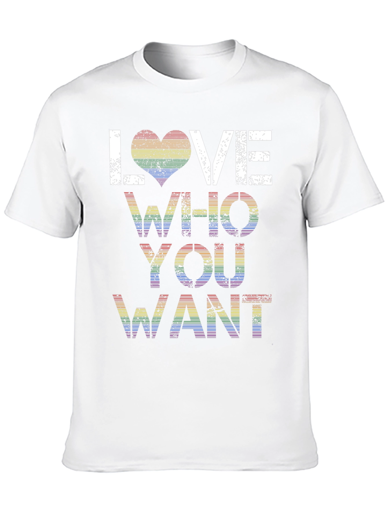 Love Who You Want Rainbow Pride T-Shirt