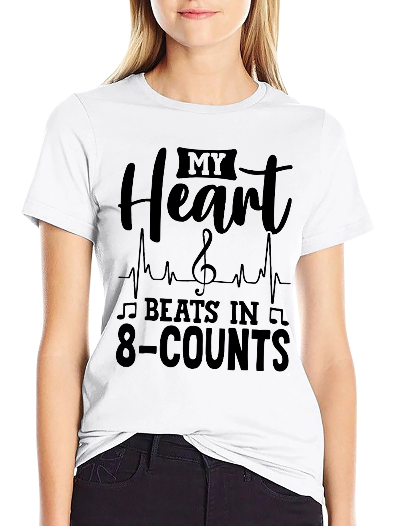 My Heart Beats in 8-Counts T-Shirt