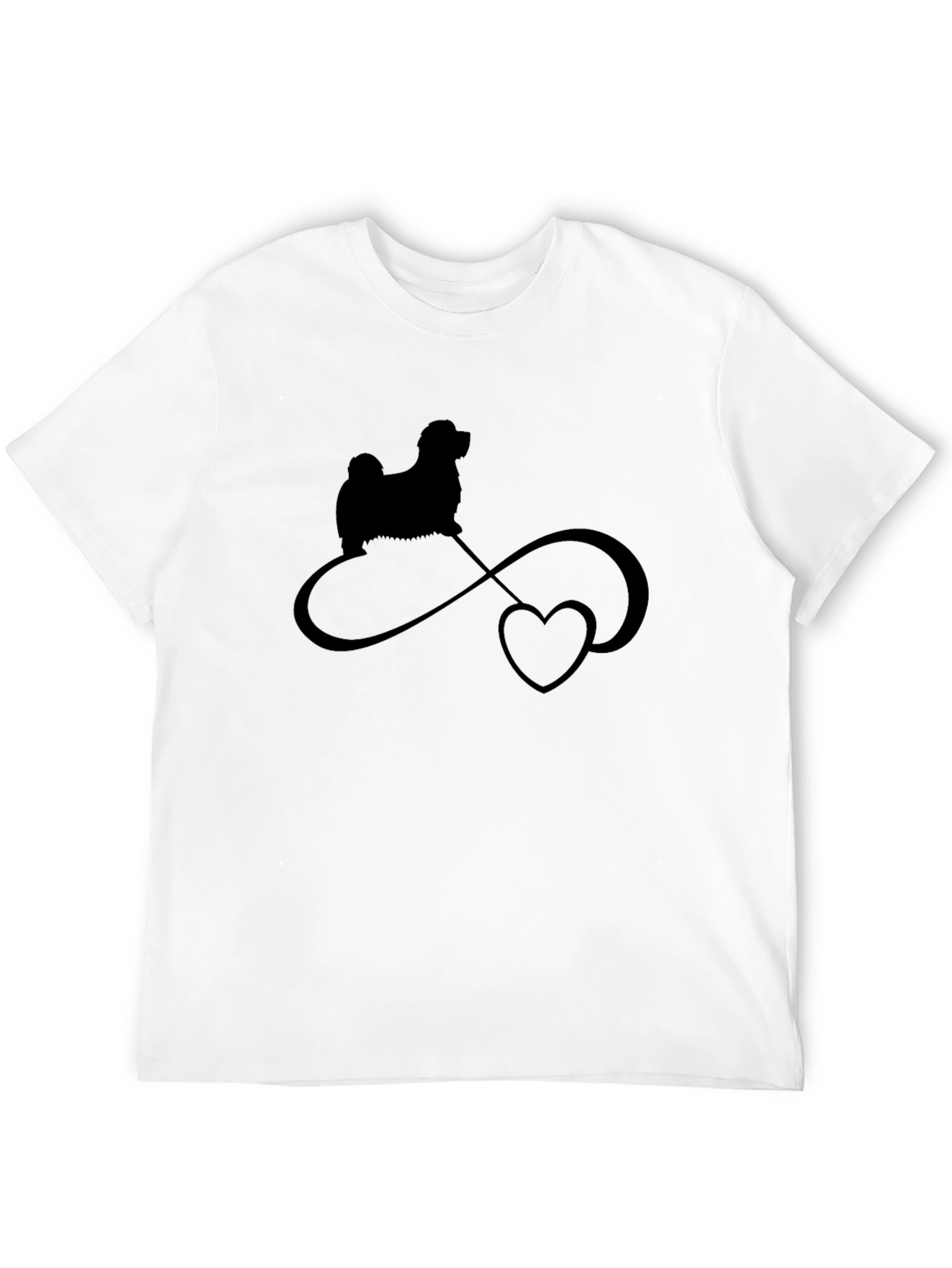Dog Lover T-Shirt: Infinity Heart Design