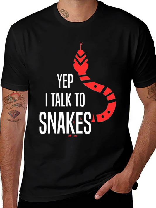 Yep I Talk to Snakes Graphic Tee