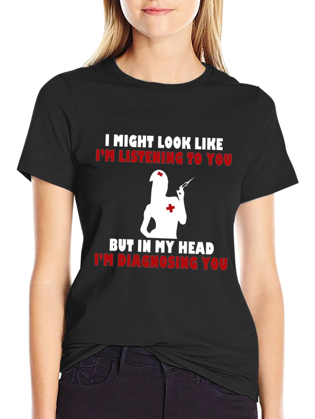 Nurse Diagnosing T-Shirt - Funny Medical Tee