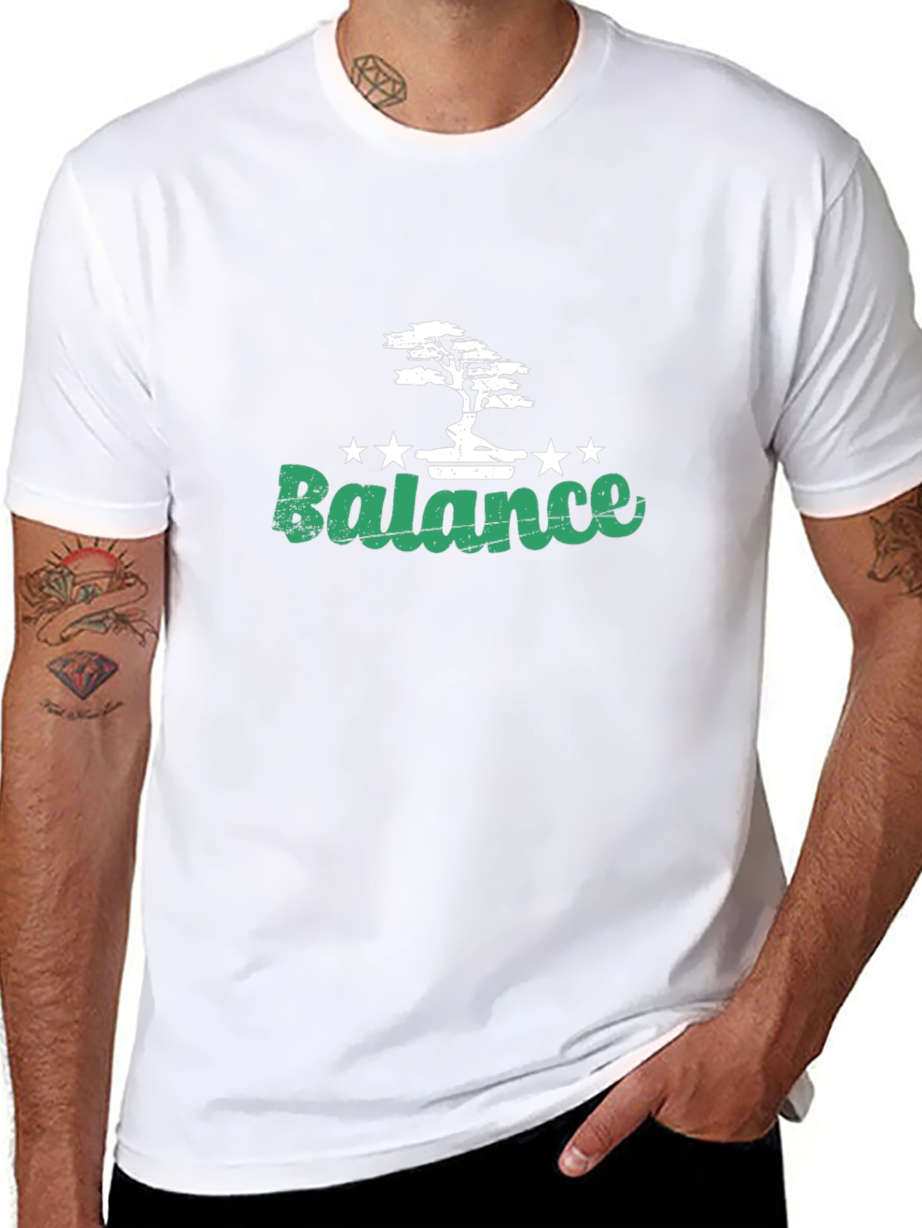 Balance Bonsai Tree Graphic T-Shirt - Unisex