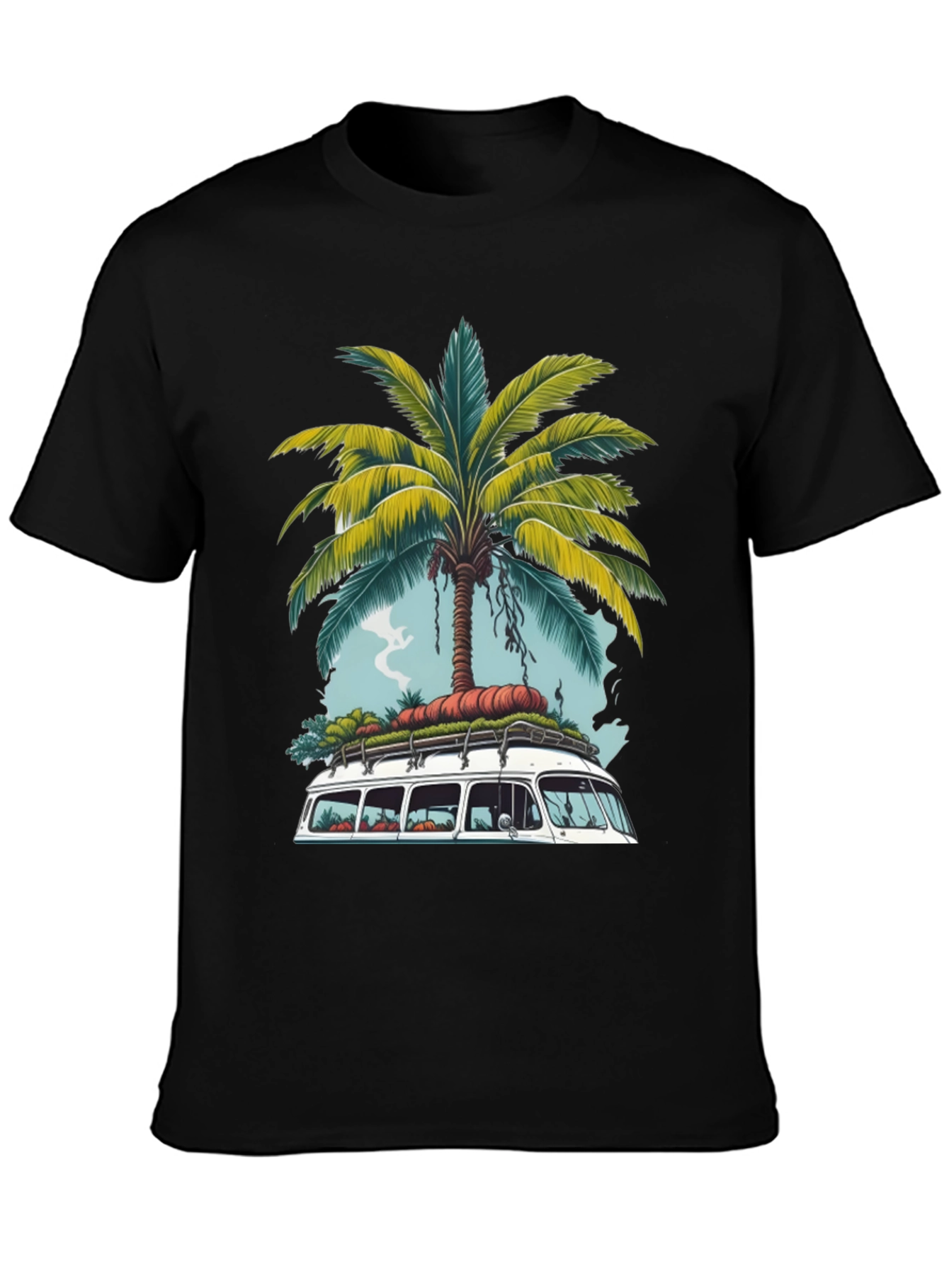 Tropical Van Life T-Shirt - Palm Tree Road Trip