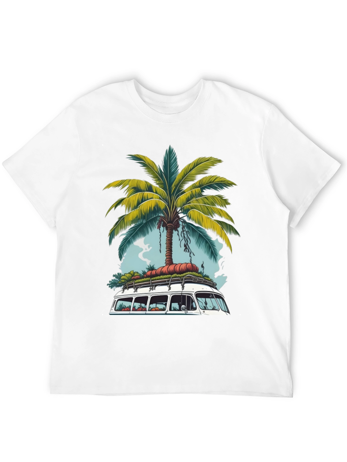 Tropical Van Life T-Shirt - Palm Tree Road Trip
