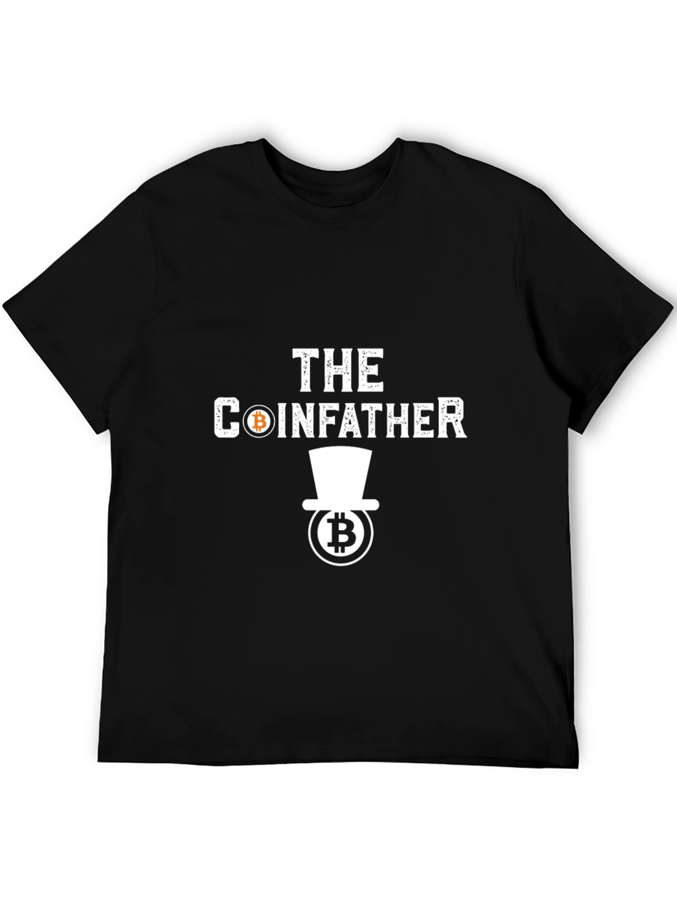 The Coinfather Bitcoin Crypto Black T-Shirt