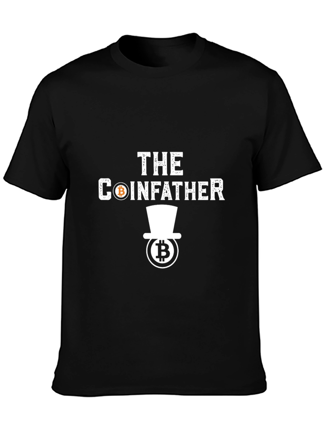 The Coinfather Bitcoin Crypto Black T-Shirt