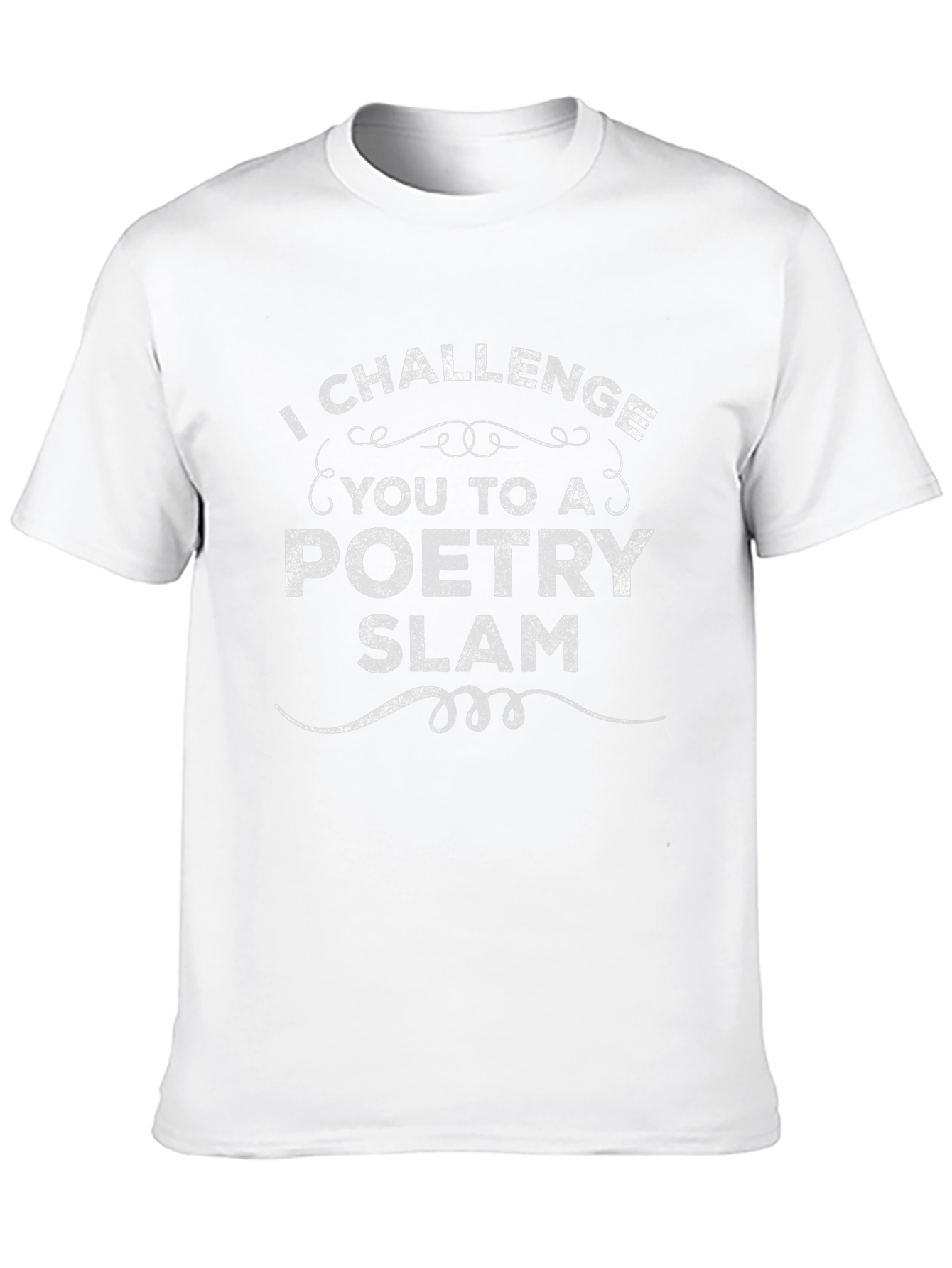 Poetry Slam Challenge T-Shirt - Black Crew Neck