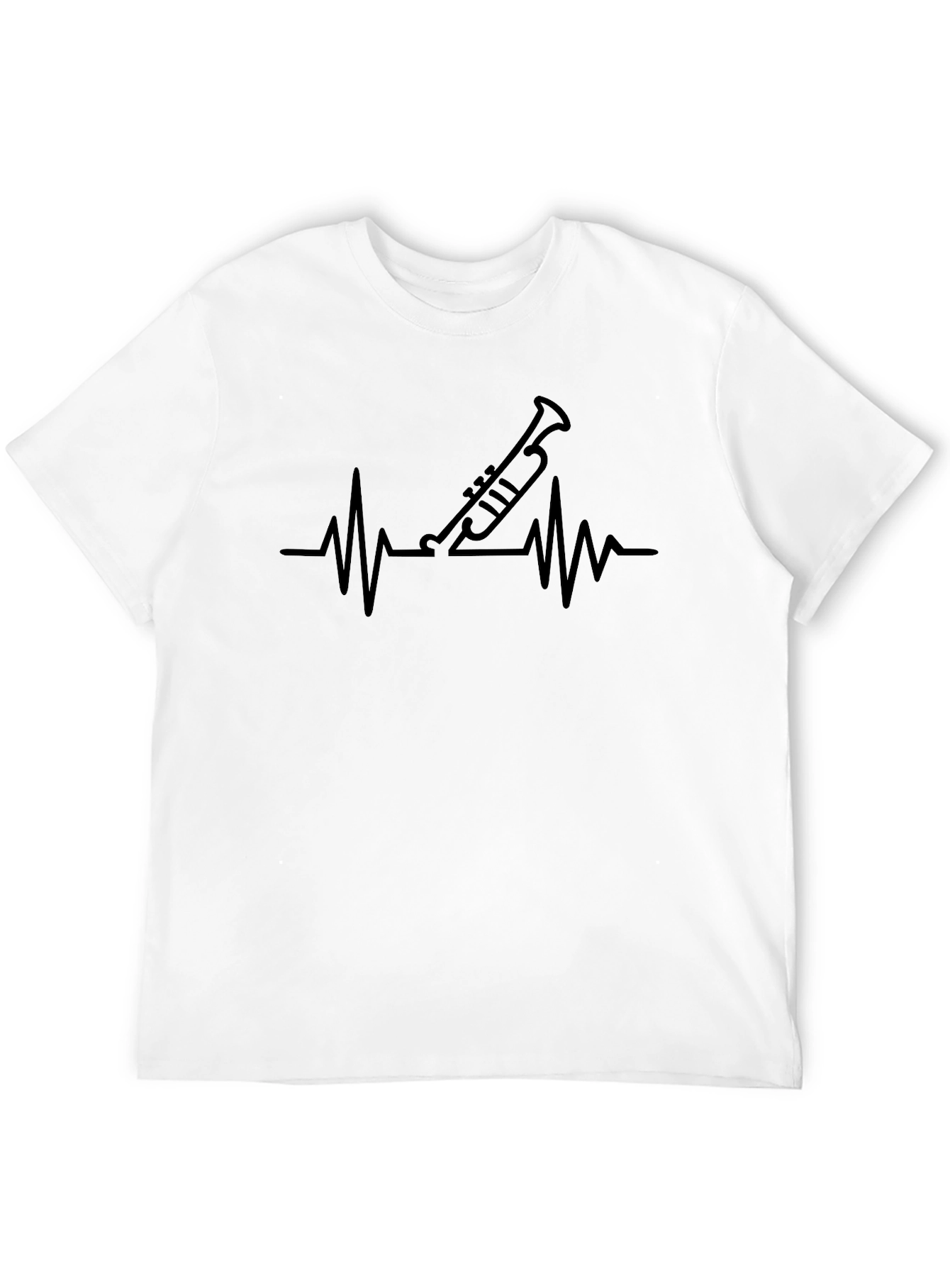 Trumpet Heartbeat T-Shirt - Musician Tee