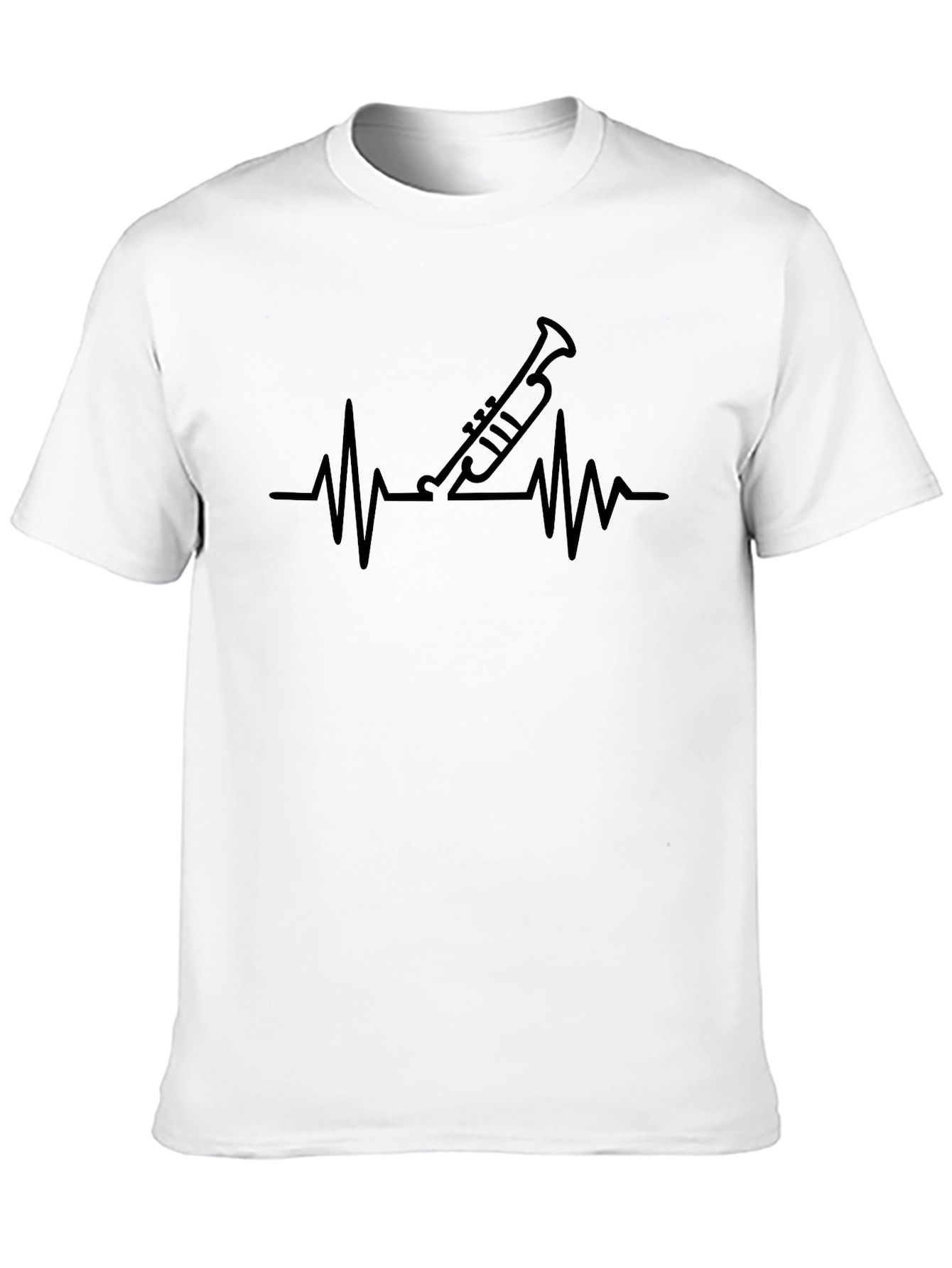 Trumpet Heartbeat T-Shirt - Musician Tee