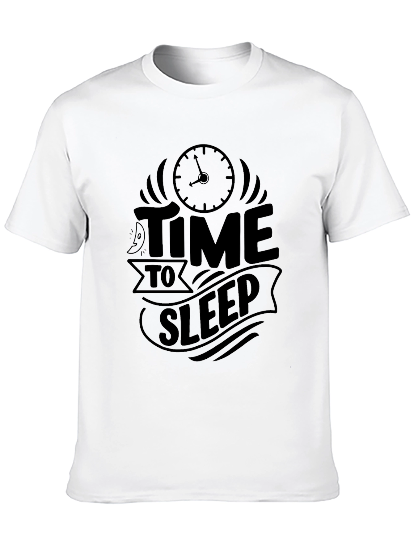 Time to Sleep Graphic T-Shirt - Black