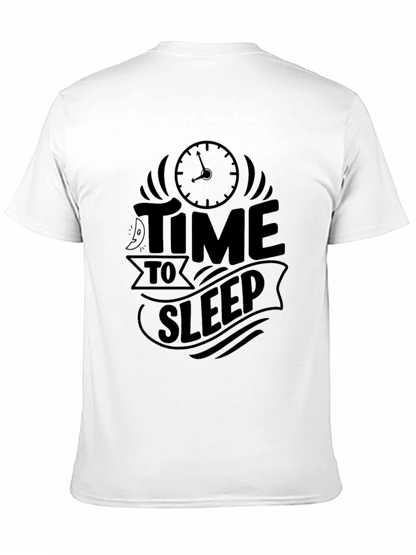 Time to Sleep Graphic T-Shirt - Black
