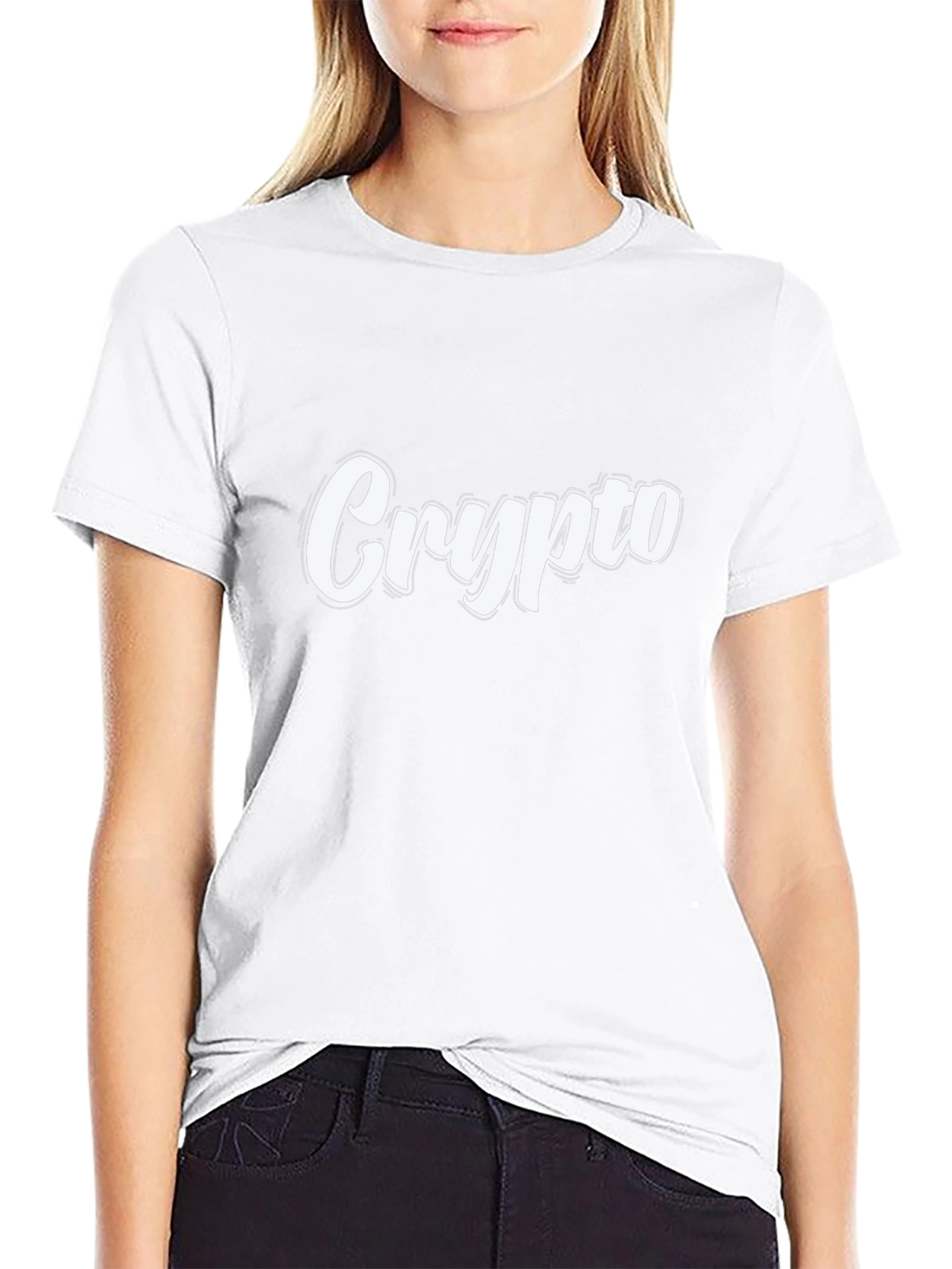 Crypto Black T-Shirt - Casual Graphic Tee