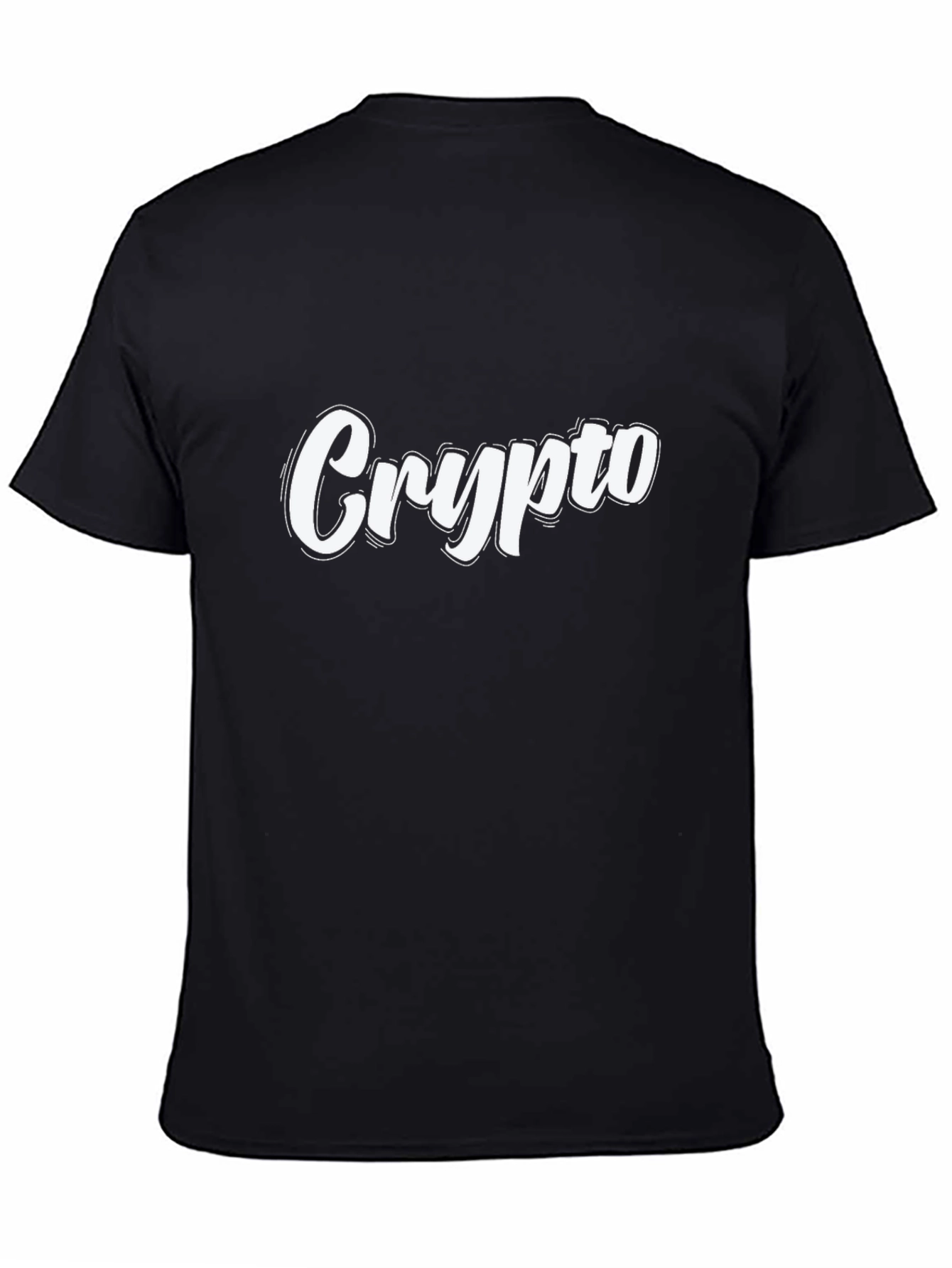 Crypto Black T-Shirt - Casual Graphic Tee