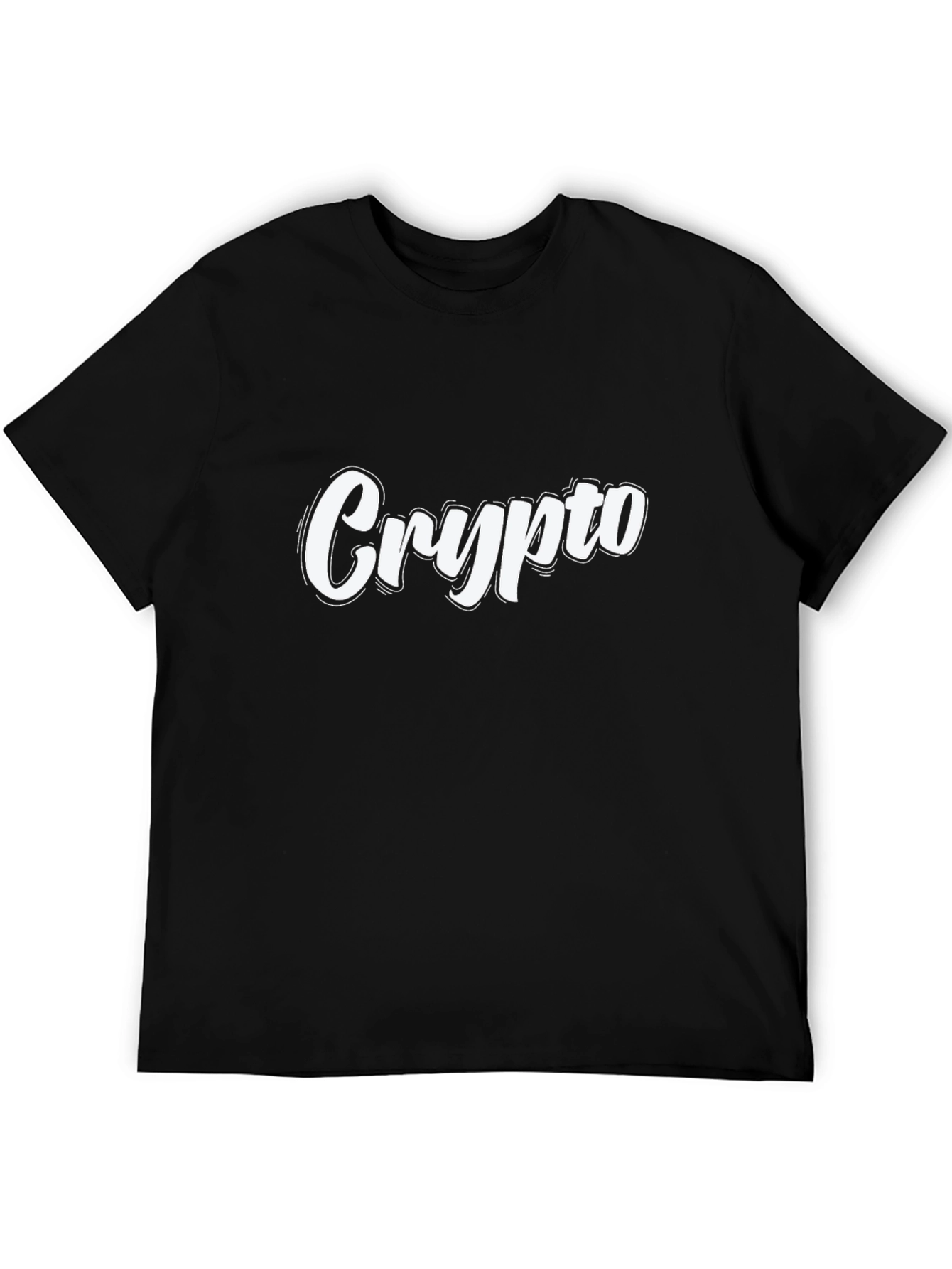 Crypto Black T-Shirt - Casual Graphic Tee