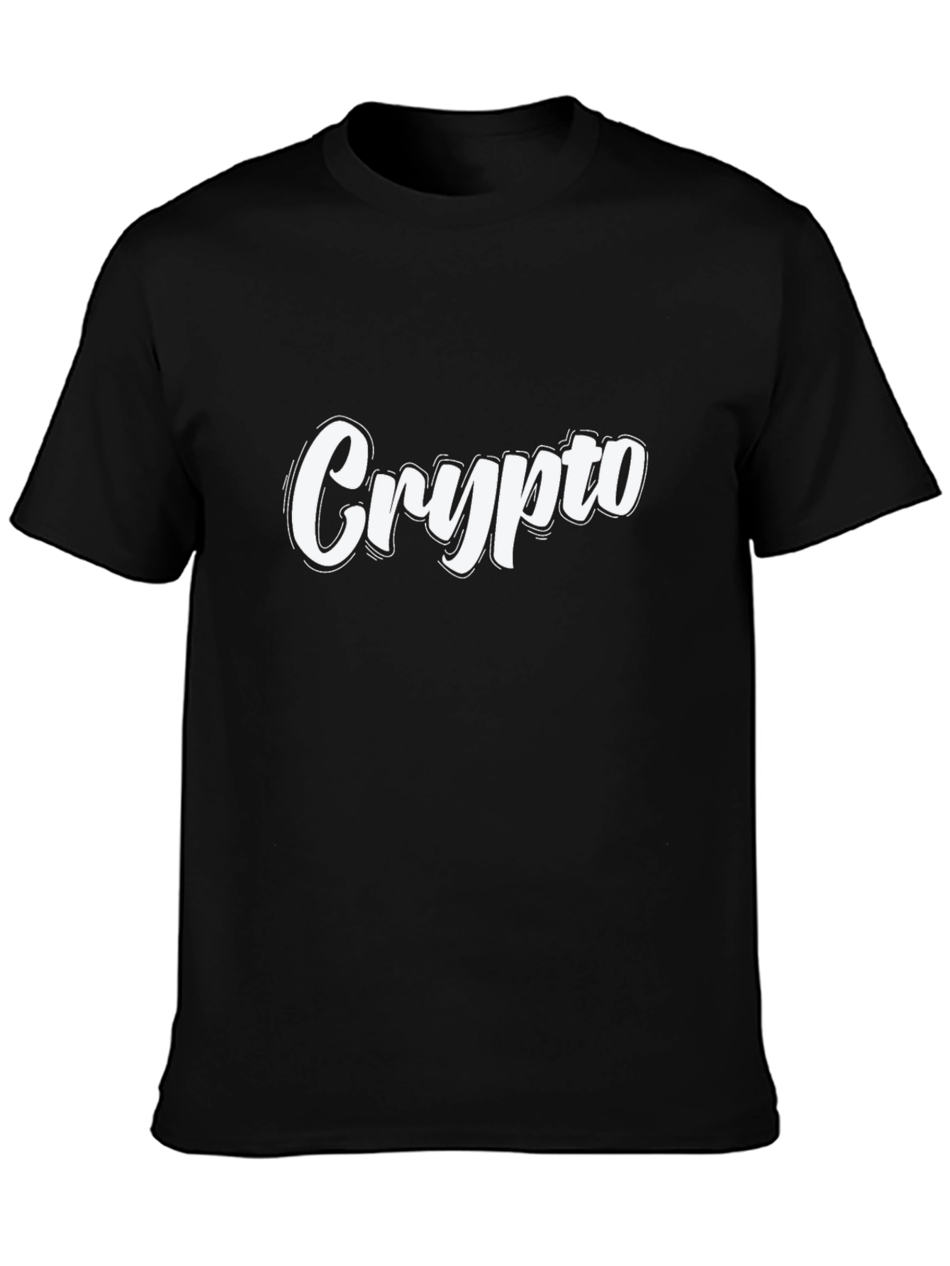Crypto Black T-Shirt - Casual Graphic Tee