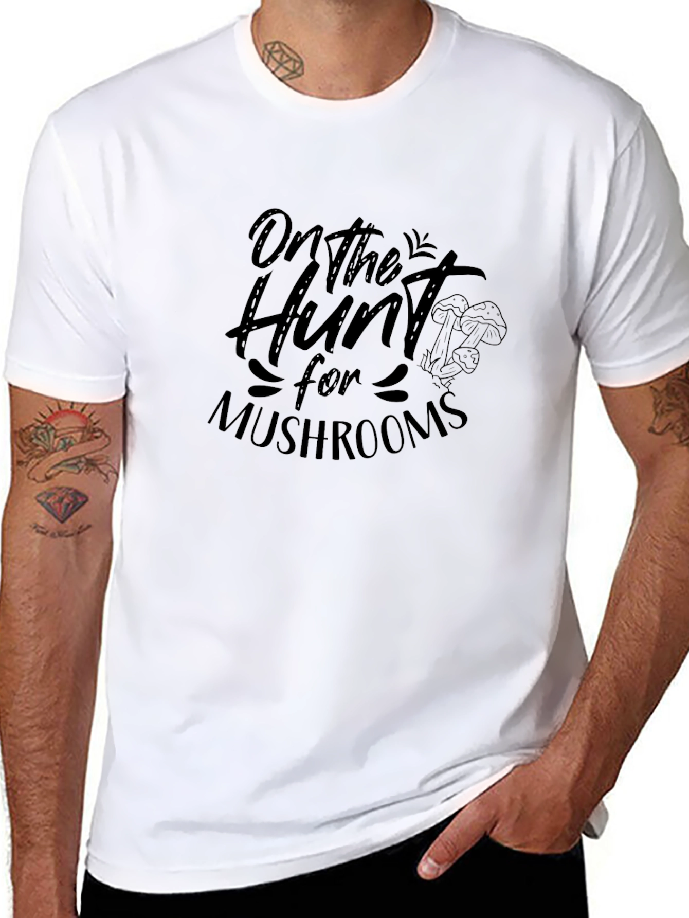On the Hunt for Mushrooms Graphic Tee