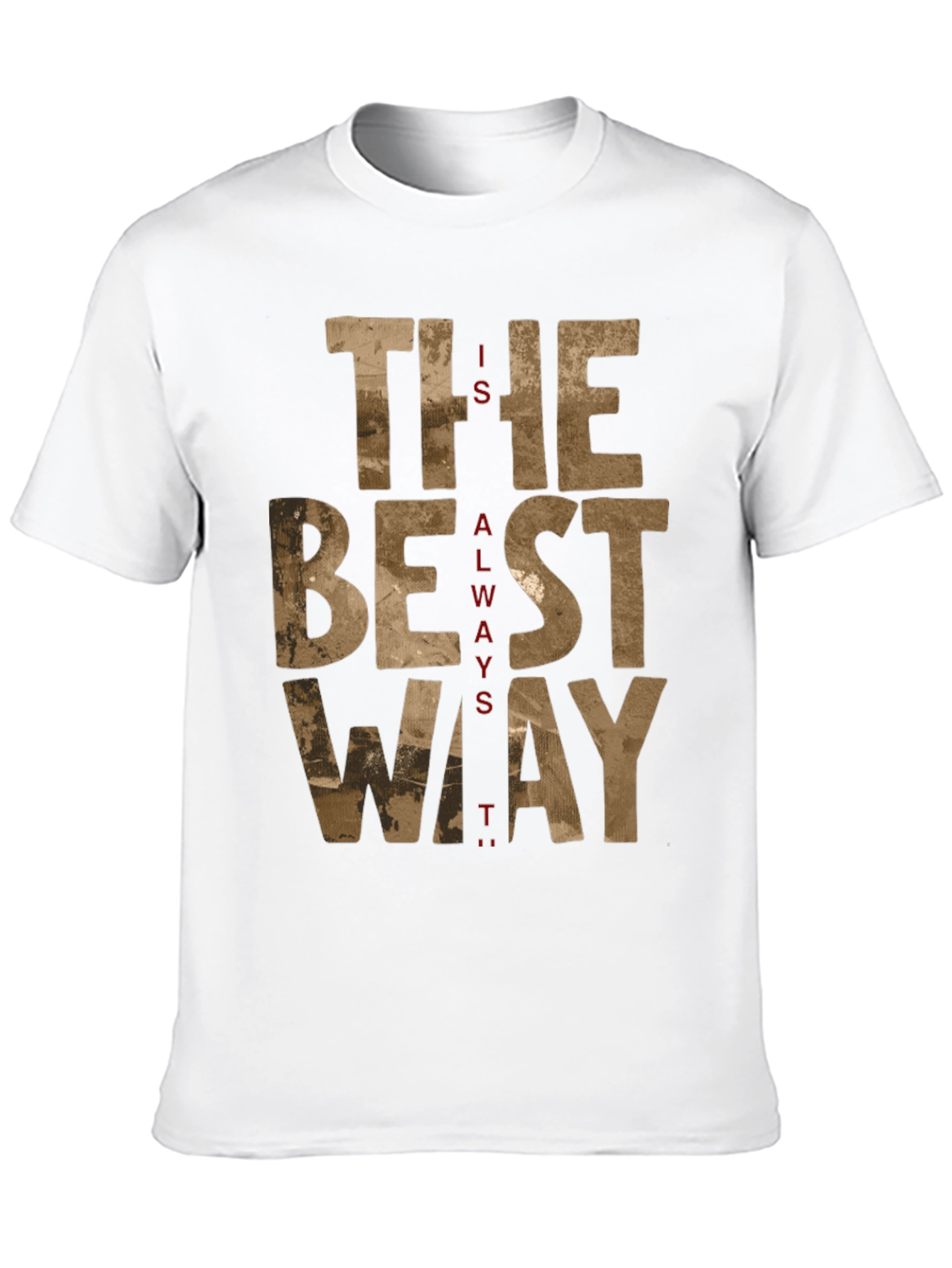 The Best Way Graphic Tee - Black Cotton T-Shirt