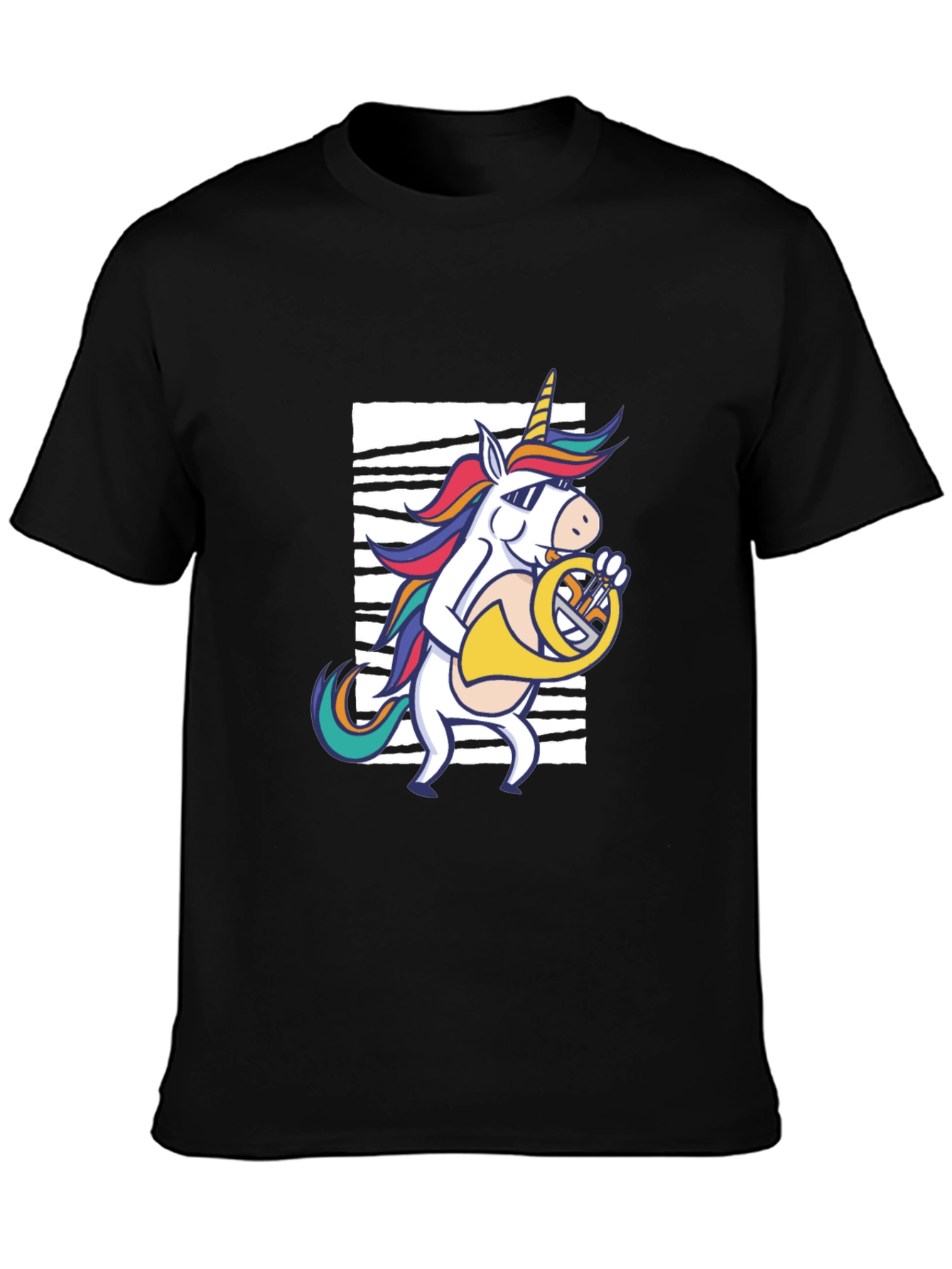 Unicorn French Horn Player T-Shirt