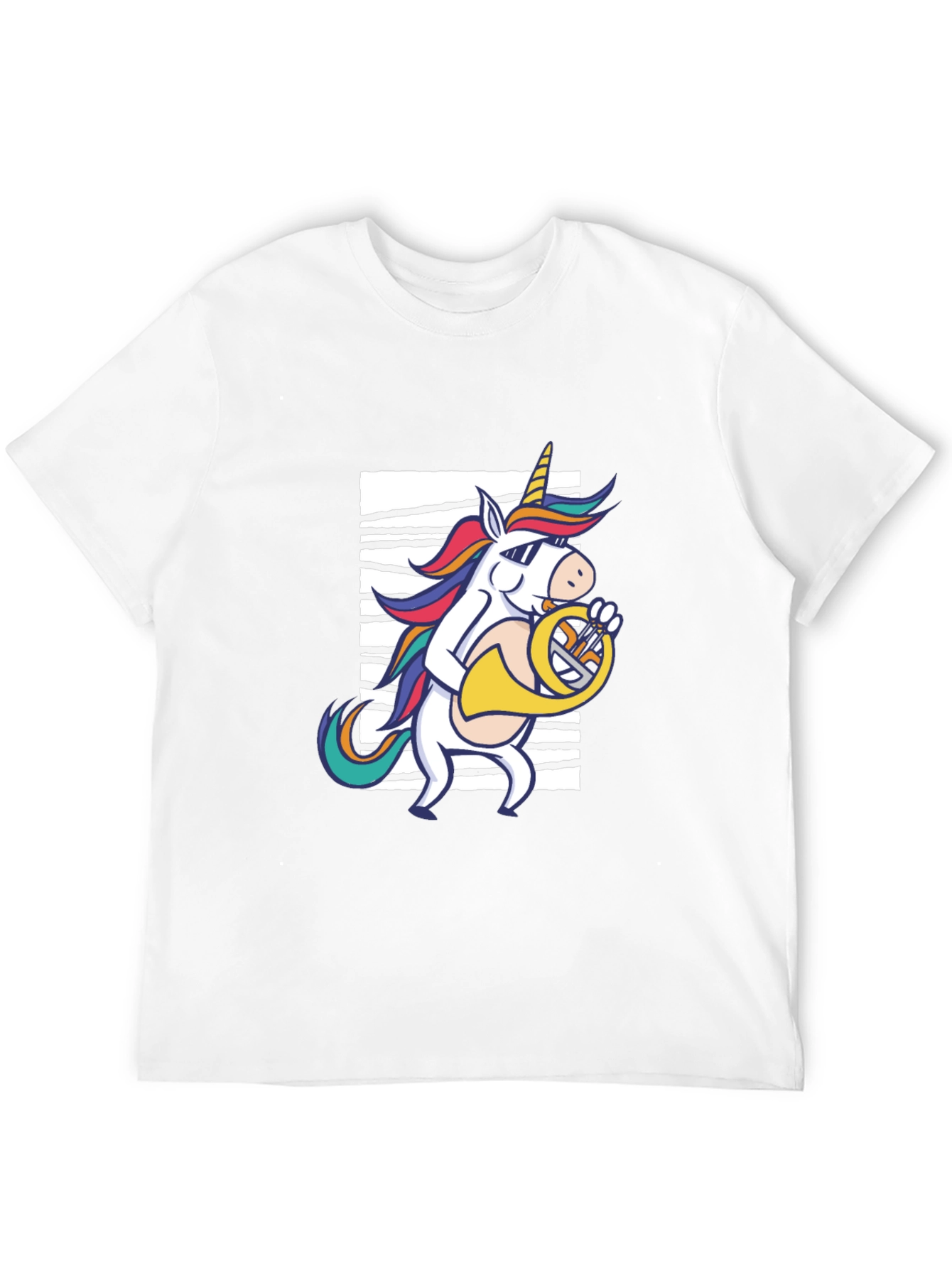 Unicorn French Horn Player T-Shirt