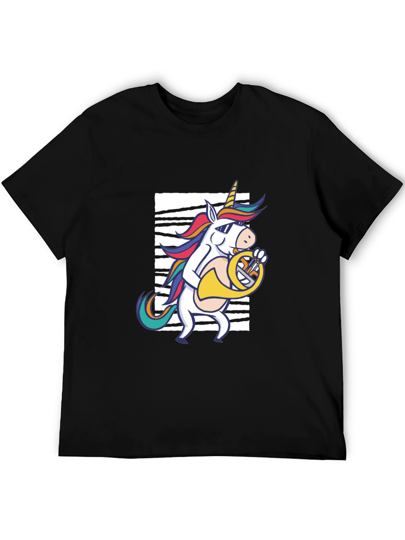 Unicorn French Horn Player T-Shirt